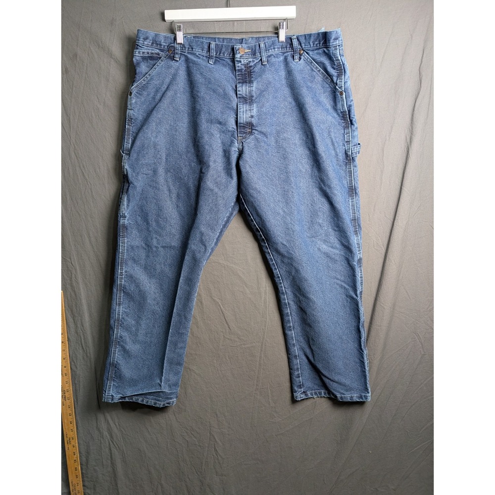 Wrangler Carpenter Jeans Mens Size 44x30 Blue Denim Work Pants‎